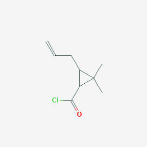 2,2-Dimethyl-3-(prop-2-en-1-yl)cyclopropane-1-carbonyl chloride