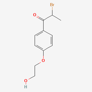 2-Bromo-1-[4-(2-hydroxyethoxy)phenyl]propan-1-one