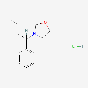 3-(1-Phenylbutyl)oxazolidine hydrochloride