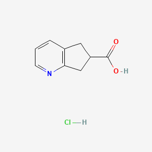 B1445442 6,7-dihydro-5H-cyclopenta[b]pyridine-6-carboxylic acid hydrochloride CAS No. 220001-82-1