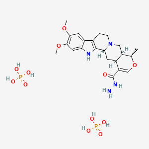 10,11-Dimethoxy-3-isotetrahydroalstonique acide hydrazide diphosphate [French]