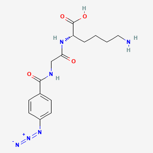 molecular formula C15H20N6O4 B14454446 4-Azidobenzoylglycyllysine CAS No. 77162-73-3