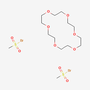 1,4,7,10,13,16-Hexaoxacyclooctadecane;methanesulfonyl bromide