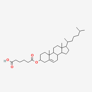 6-[(Cholest-5-en-3-yl)oxy]-6-oxohexanoic acid