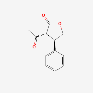 (3R,4R)-3-acetyl-4-phenyloxolan-2-one