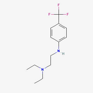 molecular formula C13H19F3N2 B14454544 N~1~,N~1~-Diethyl-N~2~-[4-(trifluoromethyl)phenyl]ethane-1,2-diamine CAS No. 74474-06-9