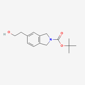 molecular formula C15H21NO3 B1445455 叔丁基 5-(2-羟乙基)-2,3-二氢-1H-异吲哚-2-羧酸酯 CAS No. 1184949-56-1