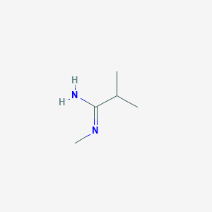 molecular formula C5H12N2 B14454551 (1Z)-N',2-Dimethylpropanimidamide CAS No. 75878-08-9