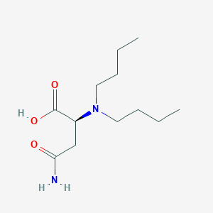 molecular formula C12H24N2O3 B14454554 N~2~,N~2~-Dibutyl-L-asparagine CAS No. 74280-47-0