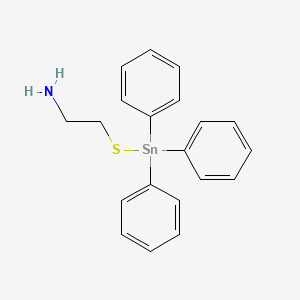 2-[(Triphenylstannyl)sulfanyl]ethan-1-amine