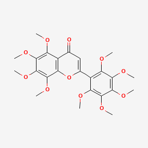 5,6,7,8-Tetramethoxy-2-(2,3,4,5,6-pentamethoxyphenyl)chromen-4-one