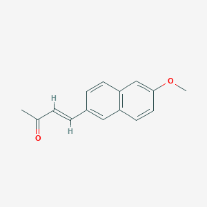 molecular formula C15H14O2 B144546 4-(6-甲氧基萘-2-基)丁-3-烯-2-酮 CAS No. 127053-22-9