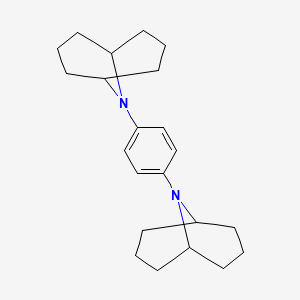 molecular formula C22H32N2 B14454602 9,9'-(1,4-Phenylene)bis(9-azabicyclo[3.3.1]nonane) CAS No. 73321-08-1