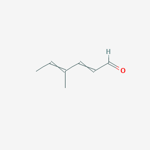 molecular formula C7H10O B14454656 4-Methylhexa-2,4-dienal CAS No. 76251-91-7