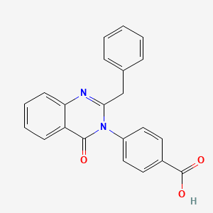 Benzoic acid, 4-[4-oxo-2-(phenylmethyl)-3(4H)-quinazolinyl]-