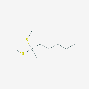 2,2-Bis(methylsulfanyl)heptane