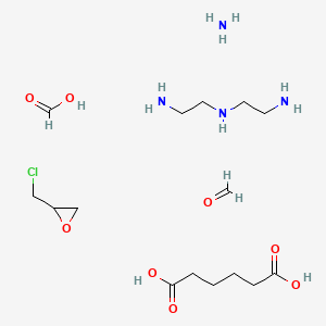 N'-(2-aminoethyl)ethane-1,2-diamine;azane;2-(chloromethyl)oxirane;formaldehyde;formic acid;hexanedioic acid