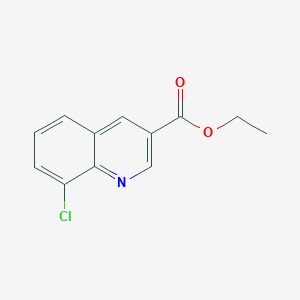molecular formula C12H10ClNO2 B1445473 8-氯喹啉-3-甲酸乙酯 CAS No. 71083-19-7
