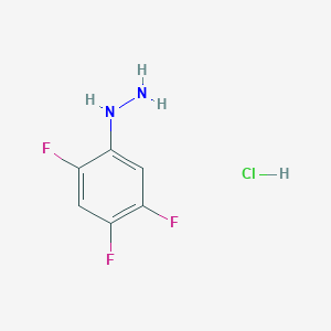 molecular formula C6H6ClF3N2 B1445474 (2,4,5-Trifluorophenyl)hydrazine hydrochloride CAS No. 1024006-03-8