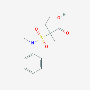 2-Ethyl-2-[methyl(phenyl)sulfamoyl]butanoic acid