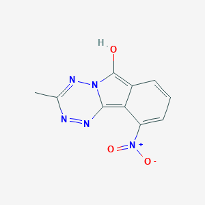 molecular formula C10H7N5O3 B14454748 3-Methyl-10-nitro[1,2,4,5]tetrazino[6,1-a]isoindol-6(4H)-one CAS No. 70966-80-2