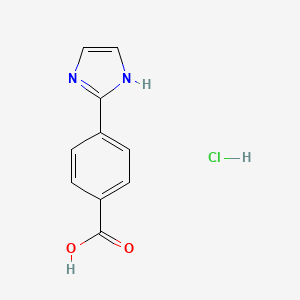 molecular formula C10H9ClN2O2 B1445475 4-(1H-Imidazol-2-yl)benzoic acid hydrochloride CAS No. 210962-27-9