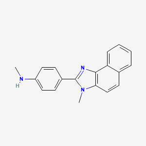 N-Methyl-4-(3-methyl-3H-naphtho[1,2-d]imidazol-2-yl)aniline