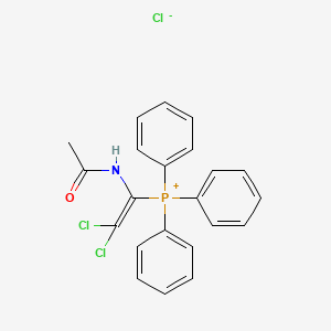 (1-Acetamido-2,2-dichloroethenyl)-triphenylphosphanium;chloride