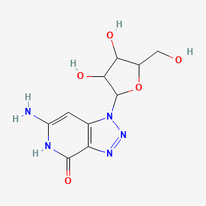 6-amino-1-[3,4-dihydroxy-5-(hydroxymethyl)oxolan-2-yl]-5H-triazolo[4,5-c]pyridin-4-one