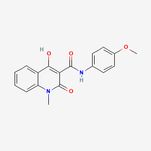 3-Quinolinecarboxamide, 1,2-dihydro-4-hydroxy-N-(4-methoxyphenyl)-1-methyl-2-oxo-