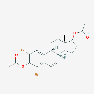 B144550 2,4-Dibromoestra-1,3,5(10),6-tetraene-3,17-diol diacetate CAS No. 132633-86-4