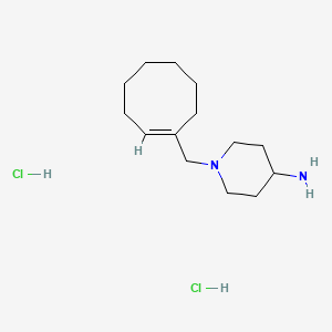 molecular formula C14H28Cl2N2 B1445505 [1-((E)-1-Cyclooct-1-enyl)methyl-piperidin-4-yl]amine di hydrochloride CAS No. 401613-28-3