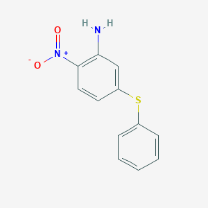 molecular formula C12H10N2O2S B144552 2-硝基-5-(苯硫基)苯胺 CAS No. 43156-47-4