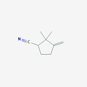 2,2-Dimethyl-3-methylidenecyclopentane-1-carbonitrile