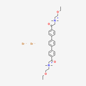 Ammonium, (p-terphenyl-4,4''-ylene)bis(2-oxoethylene)bis((2-(ethoxy)ethyl)dimethyl-, dibromide