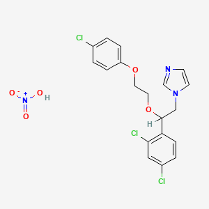 1-(2-(2-(4-Chlorophenoxy)ethoxy)-2-(2,4-dichlorophenyl)ethyl)-1H-imidazole nitrate