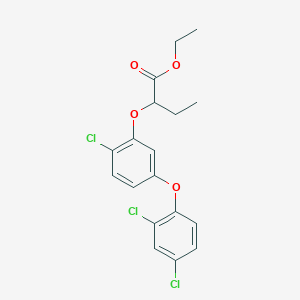 Ethyl 2-[2-chloro-5-(2,4-dichlorophenoxy)phenoxy]butanoate