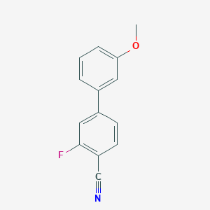 B1445535 2-Fluoro-4-(3-methoxyphenyl)benzonitrile CAS No. 1381944-62-2