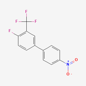 molecular formula C13H7F4NO2 B1445536 1-氟-4-(4-硝基苯基)-2-(三氟甲基)苯 CAS No. 646054-51-5