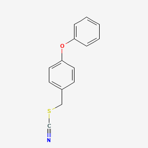 molecular formula C14H11NOS B14455370 Thiocyanic acid, 4-phenoxybenzyl ester CAS No. 73909-02-1