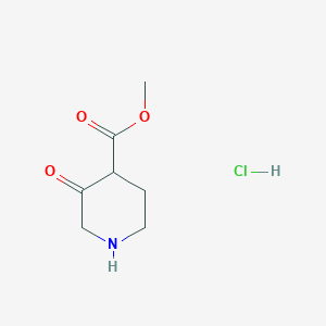 molecular formula C7H12ClNO3 B1445539 3-氧代哌啶-4-羧酸甲酯盐酸盐 CAS No. 1266522-92-2
