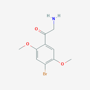 B144554 Ethanone, 2-amino-1-(4-bromo-2,5-dimethoxyphenyl)- CAS No. 807631-09-0