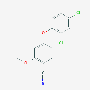 4-(2,4-Dichlorophenoxy)-2-methoxybenzonitrile