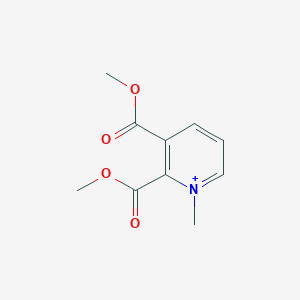 molecular formula C10H12NO4+ B14455446 2,3-Bis(methoxycarbonyl)-1-methylpyridin-1-ium CAS No. 73834-99-8