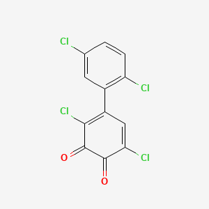 3,5-Cyclohexadiene-1,2-dione, 3,6-dichloro-4-(2,5-dichlorophenyl)-