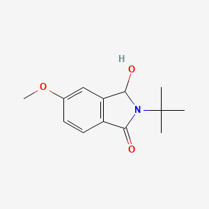 molecular formula C13H17NO3 B1445550 2-tert-Butyl-3-hydroxy-5-methoxy-3H-isoindol-1-one CAS No. 1381944-83-7
