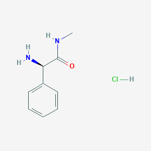 molecular formula C9H13ClN2O B1445556 (2R)-2-氨基-N-甲基-2-苯基乙酰胺盐酸盐 CAS No. 1423015-70-6