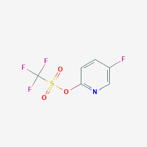molecular formula C6H3F4NO3S B1445558 5-氟吡啶-2-基三氟甲磺酸酯 CAS No. 1310559-95-5