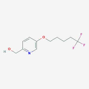 {5-[(5,5,5-Trifluoropentyl)oxy]pyridin-2-yl}methanol