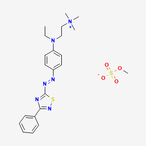 (2-(Ethyl(4-((3-phenyl-1,2,4-thiadiazol-5-yl)azo)phenyl)amino)ethyl)trimethylammonium methyl sulphate